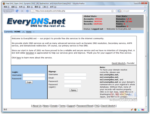 [教學]EveryDNS免費好用的DNS代管站