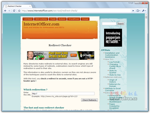Redirect Checker輕鬆檢測網址轉向方式
