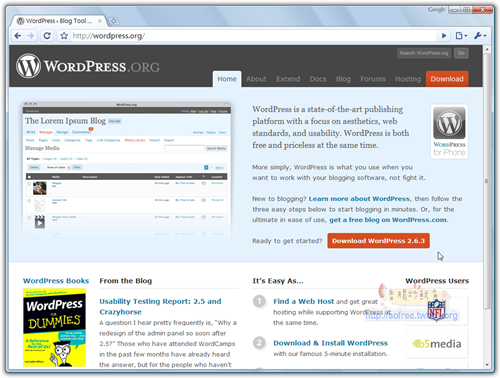 WordPress2.6.3出爐，安全性更新！